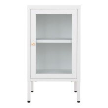 Beistellschrank >Dalby< in Weiss, Metall - 38x70x35cm (BxHxT)