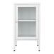 Beistellschrank >Dalby< in Weiss, Metall - 38x70x35cm (BxHxT)