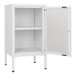 Beistellschrank >Dalby< in Weiss, Metall - 38x70x35cm (BxHxT)