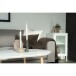 Beistellschrank >Dalby< in Weiss, Metall - 38x70x35cm (BxHxT)