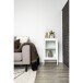 Beistellschrank >Dalby< in Weiss, Metall - 38x70x35cm (BxHxT)
