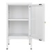 Beistellschrank >Dalby< in Weiss, Metall - 38x70x35cm (BxHxT)