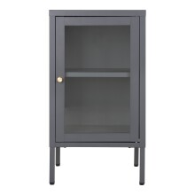 Beistellschrank >Dalby< in Grau, Metall -...