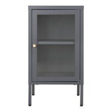 Beistellschrank >Dalby< in Grau, Metall -...