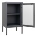 Beistellschrank >Dalby< in Grau, Metall - 38x70x35cm (BxHxT)