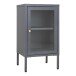 Beistellschrank >Dalby< in Grau, Metall - 38x70x35cm (BxHxT)