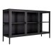 Sideboard >Brisbane< in Schwarz, Metall - 140x85x40cm (BxHxT)