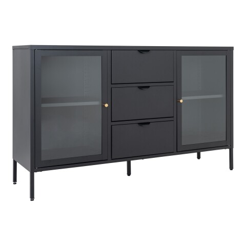 Sideboard >Dalby< in Schwarz, Metall