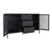 Sideboard >Dalby< in Schwarz, Metall - 140x85x40cm (BxHxT)