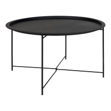 Couchtisch >Bastia< in Schwarz, Metall - 43cm (H)