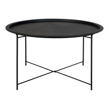 Couchtisch >Bastia< in Schwarz, Metall - 43cm (H)