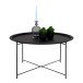 Couchtisch >Bastia< in Schwarz, Metall - 43cm (H)