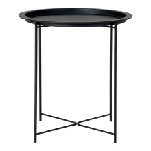 Beistelltisch >Bastia< in Schwarz, Metall - 47x50x47cm (BxHxT)