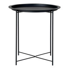 Beistelltisch >Bastia< in Schwarz, Metall - 47x50x47cm (BxHxT)