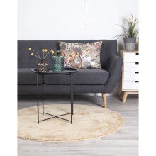 Beistelltisch >Bastia< in Schwarz, Metall - 47x50x47cm (BxHxT)