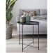 Beistelltisch >Bastia< in Schwarz, Metall - 47x50x47cm (BxHxT)