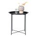Beistelltisch >Bastia< in Schwarz, Metall - 47x50x47cm (BxHxT)