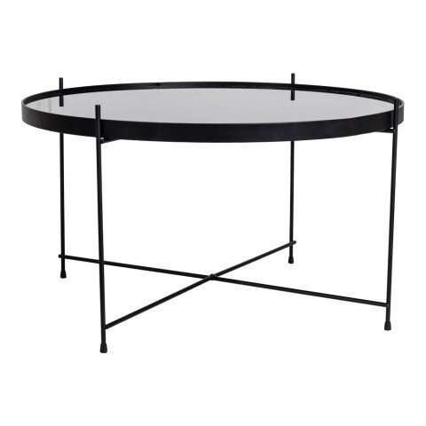 Couchtisch >Venezia< in Schwarz, Glas - 70x40x70cm (BxHxT)