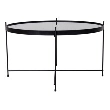 Couchtisch >Venezia< in Schwarz, Glas - 70x40x70cm (BxHxT)
