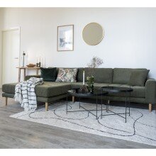 Couchtisch >Venezia< in Schwarz, Glas - 70x40x70cm (BxHxT)
