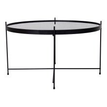 Couchtisch >Venezia< in Schwarz, Glas - 70x40x70cm (BxHxT)