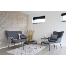 Couchtisch >Venezia< in Schwarz, Glas - 70x40x70cm (BxHxT)