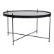Couchtisch >Venezia< in Schwarz, Glas - 70x40x70cm (BxHxT)