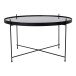 Couchtisch >Venezia< in Schwarz, Glas - 70x40x70cm (BxHxT)