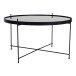 Couchtisch >Venezia< in Schwarz, Glas - 70x40x70cm (BxHxT)