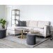 Couchtisch >Venezia< in Messing, Glas - 70x40x70cm (BxHxT)