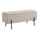 Truhenbank >Watford< in Beige, Stoff - 95x46x36,5cm (BxHxT)