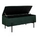 Truhenbank >Watford< in Grün, Stoff - 95x46x36,5cm (BxHxT)
