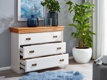 Kommode >SZ-0132< in weiß - 107x84x41 (BxHxT)