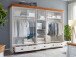 Kleiderschrank >SZ-0132< in weiß - 315x217x62 (BxHxT)
