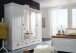 Kleiderschrank >SZ-0132< in weiß - 225x217x62 (BxHxT)