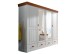 Kleiderschrank >SZ-0132< in weiß - 255x217x62 (BxHxT)