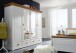 Kleiderschrank >SZ-0132< in weiß - 255x217x62 (BxHxT)
