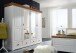 Kleiderschrank >SZ-0132< in weiß - 255x217x62 (BxHxT)