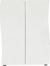 Schuhschrank >KISS< in weiß, Holzwerkstoff - 86,7x115x34cm (BxHxT)