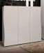 Schuhschrank >KISS< in weiß, Holzwerkstoff - 126,8x115x34cm (BxHxT)