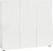 Schuhschrank >KISS< in weiß, Holzwerkstoff - 126,8x115x34cm (BxHxT)