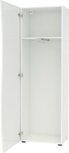 Garderobenschrank >KISS< in weiß, Holzwerkstoff - 70x190x42cm (BxHxT)