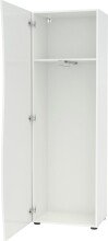Garderobenschrank >KISS< in weiß, Holzwerkstoff - 70x190x42cm (BxHxT)