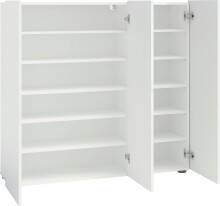 Garderoben-Set >KISS< in weiß, Holzwerkstoff - 282x190x42cm (BxHxT)