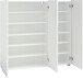 Garderoben-Set >KISS< in weiß, Holzwerkstoff - 282x190x42cm (BxHxT)