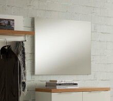 Garderoben-Set >KISS< in weiß, Holzwerkstoff - 242x190x42cm (BxHxT)