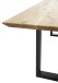 Esstisch >Bianka< in Eiche / schwarz - 200x74x100 (BxHxT)