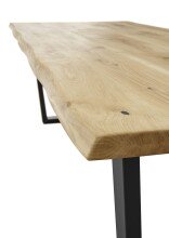 Esstisch >Benny< in Eiche / schwarz - 220x75x100 (BxHxT)