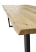 Esstisch >Benny< in Eiche / schwarz - 220x75x100 (BxHxT)