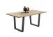 Esstisch >Benny< in Eiche aus Eiche massiv/Metall - 180x75x100cm (BxHxT)